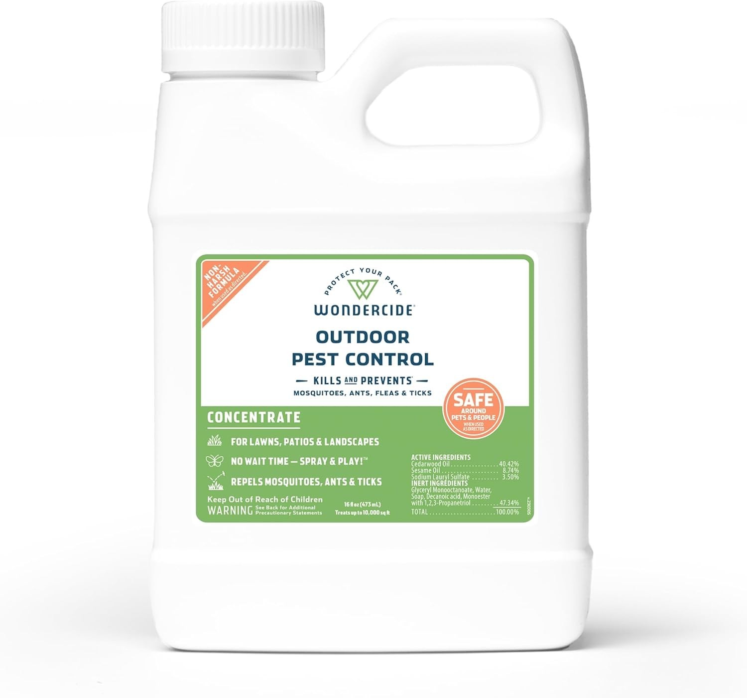 Natural Pest Control Spray Concentrate – Safe All-in-One Insect Killer 16 oz