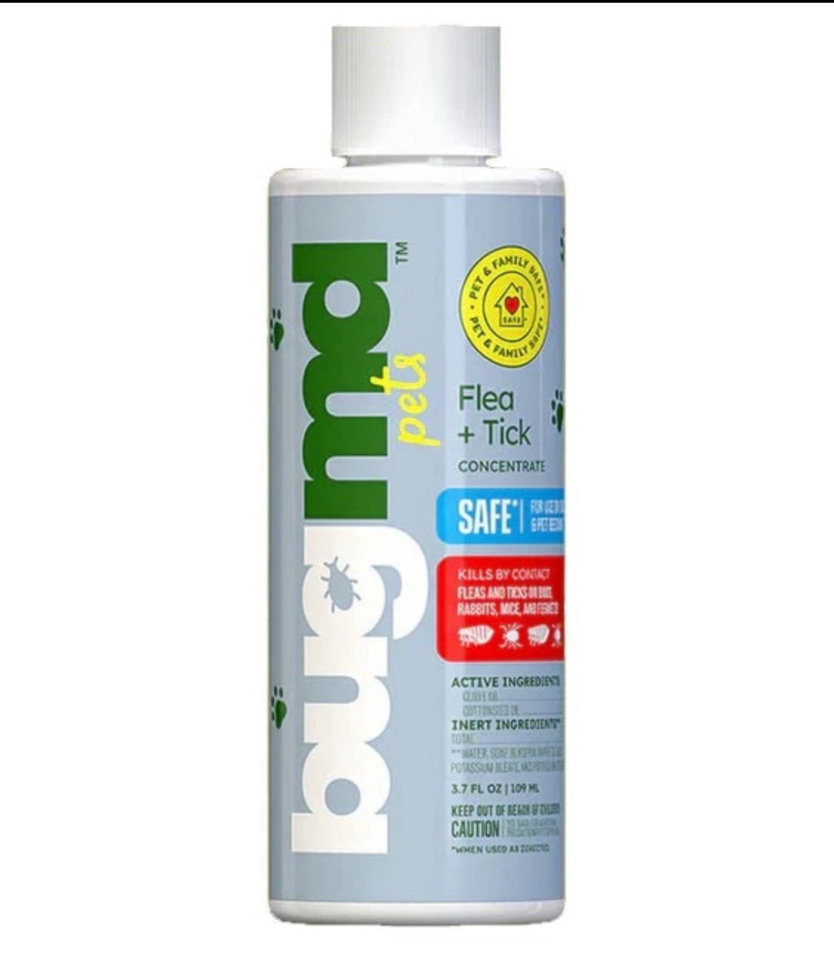 BugMD Pest Control Flea & Tick Concentrate Home Bed Bug MD 3.7 oz Exp 2028 Eco +