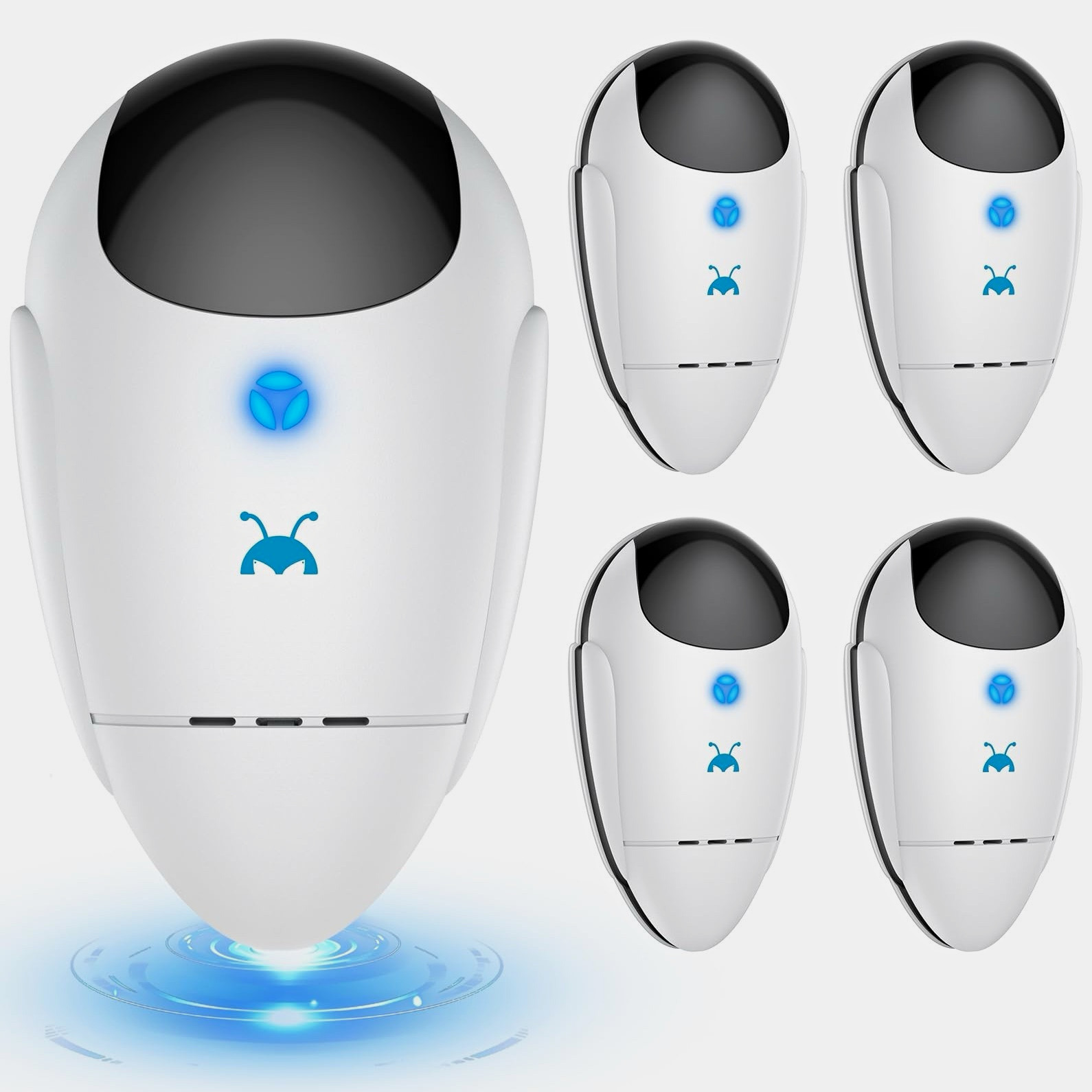 Plug-In Ultrasonic Pest Repeller 4-Pack Indoor Pet/Child Safe Mouse Spider Roach