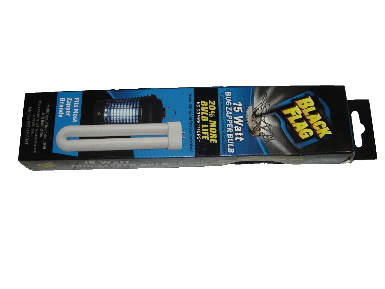 BB-15WHT Black Flag 15 Watt Bug Zapper Bulb Lot of 2 New
