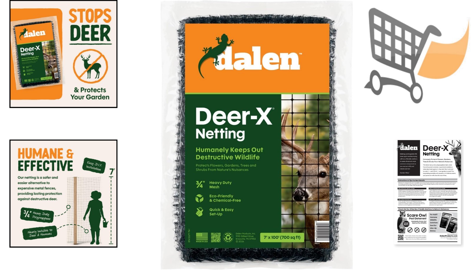 Deer Netting Garden Fence 7×100 Durable UV Polypropylene Mesh for Pests