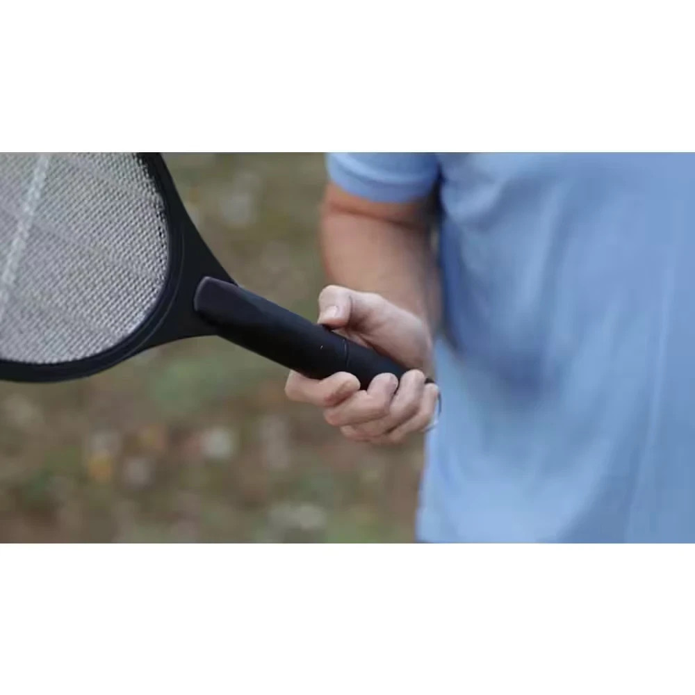 Black Flag Bug Zapper Racket Electric Mosquito Fly Insect Killer Indoor Outdoor