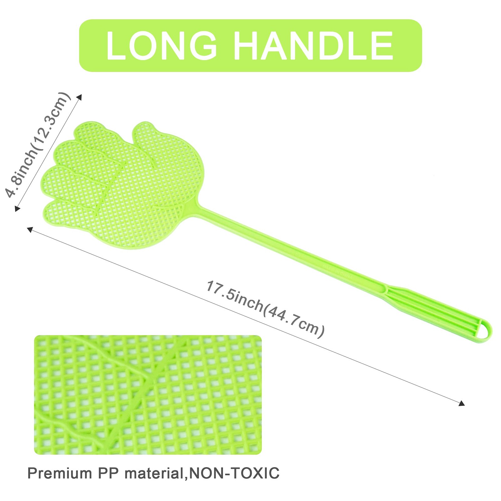 Fly Swatter – Funny Hand Shaped Fly Swatters – Durable -Colorful Manual Flysw…