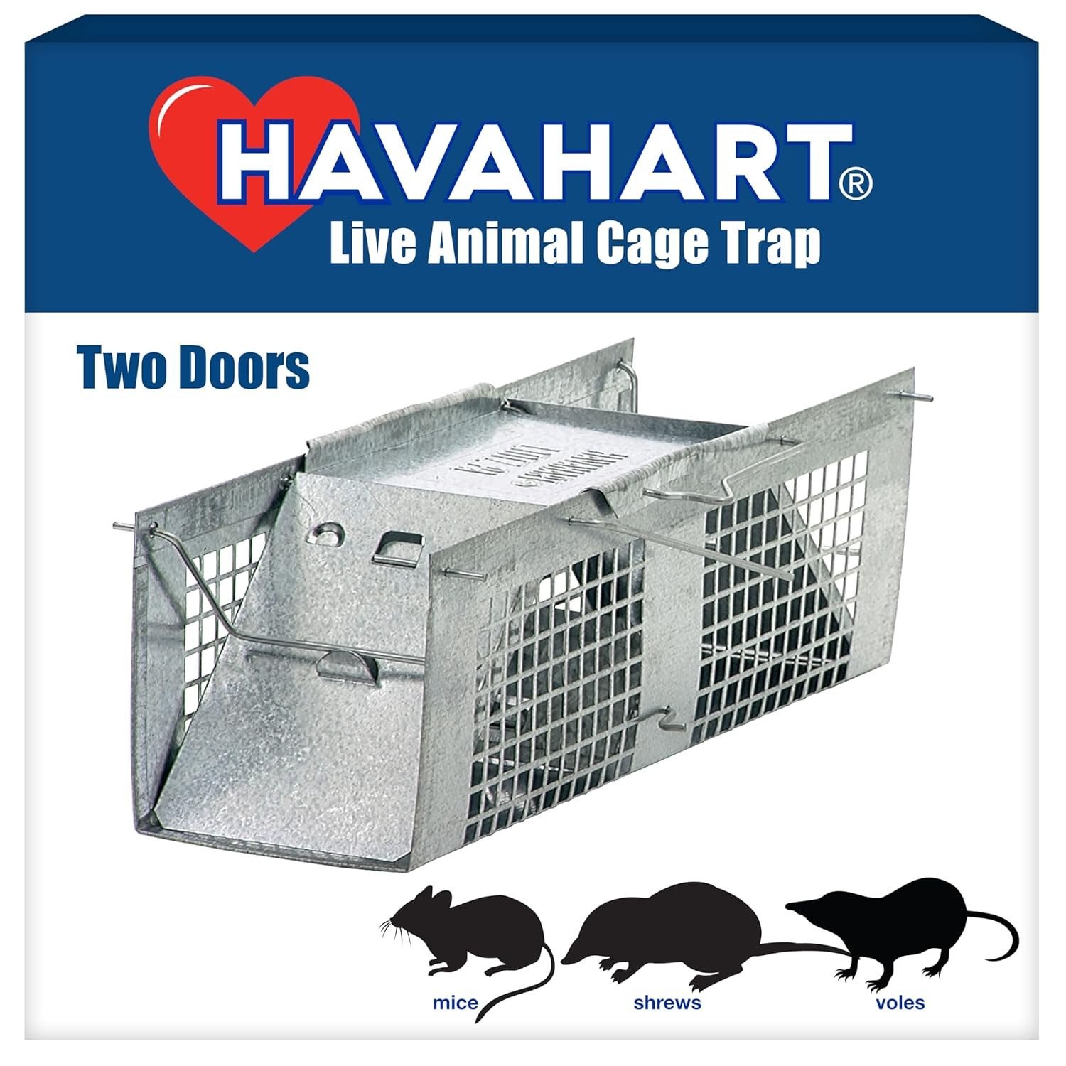 Havahart X-Small 2-Door Humane Catch and Release Live Animal Trap for Moles,…