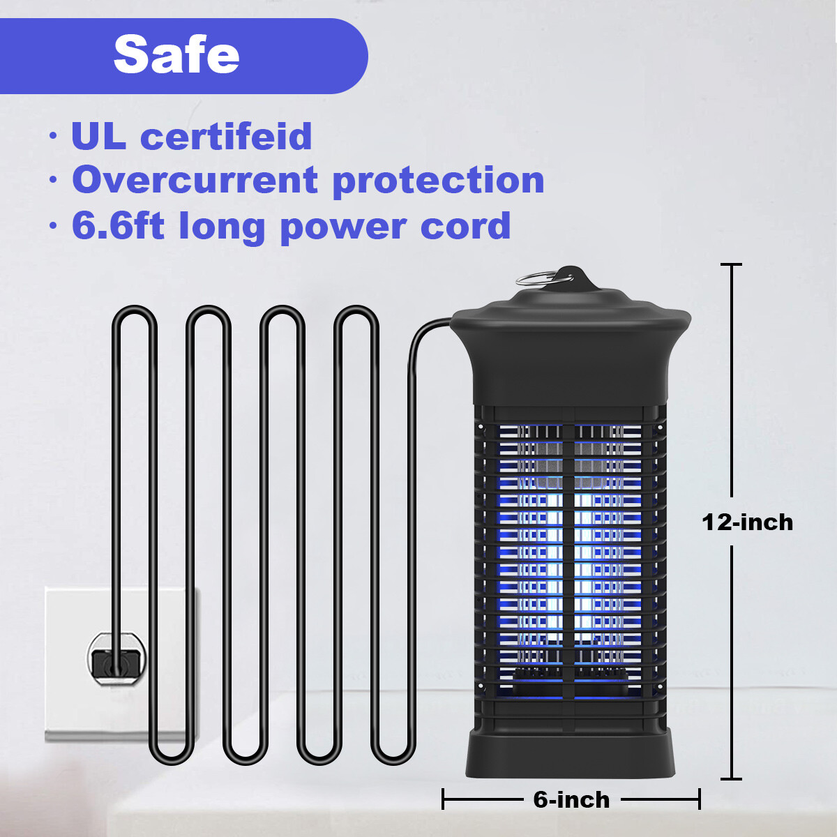 Bug Zapper Electric Mosquito Zapper Mosquito Killer Insect Fly Traps UV Insect