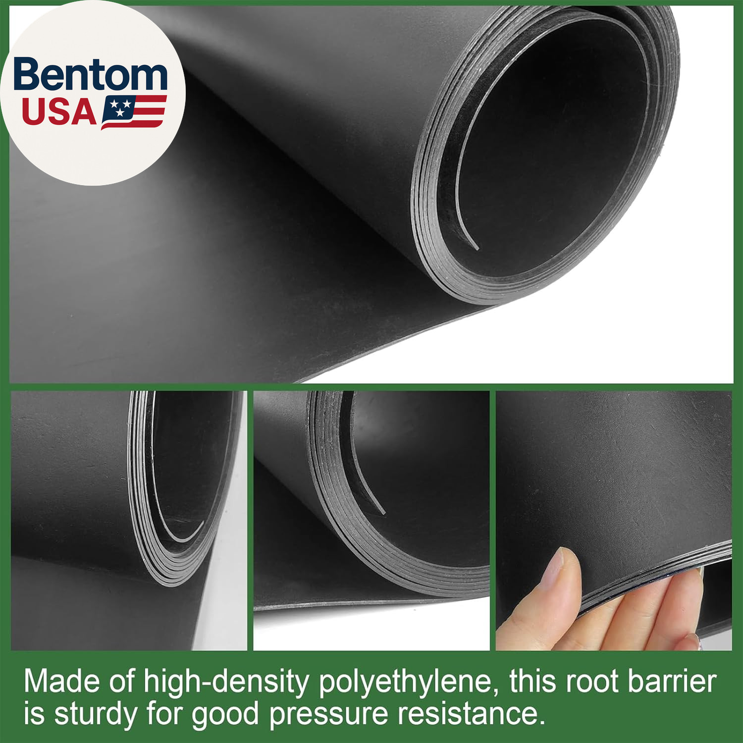 Tree Root Barrier 18In X 20Ft X 60Mil Root Barrier Grass Weed Barrier Bamboo Bar