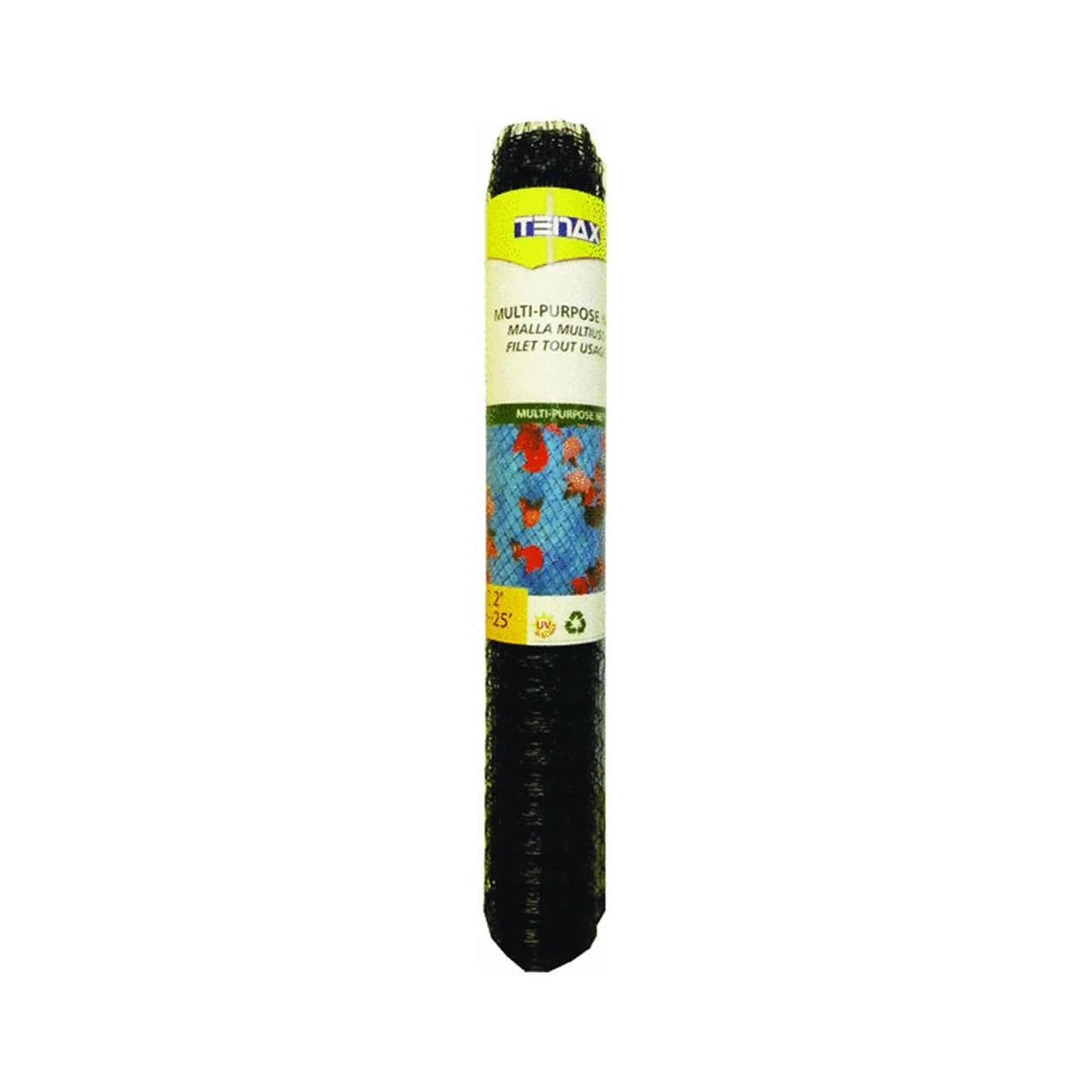 Multi-Purpose Netting – Black Plastic Mesh Netting – 2′ x 25′ – Polyethylene