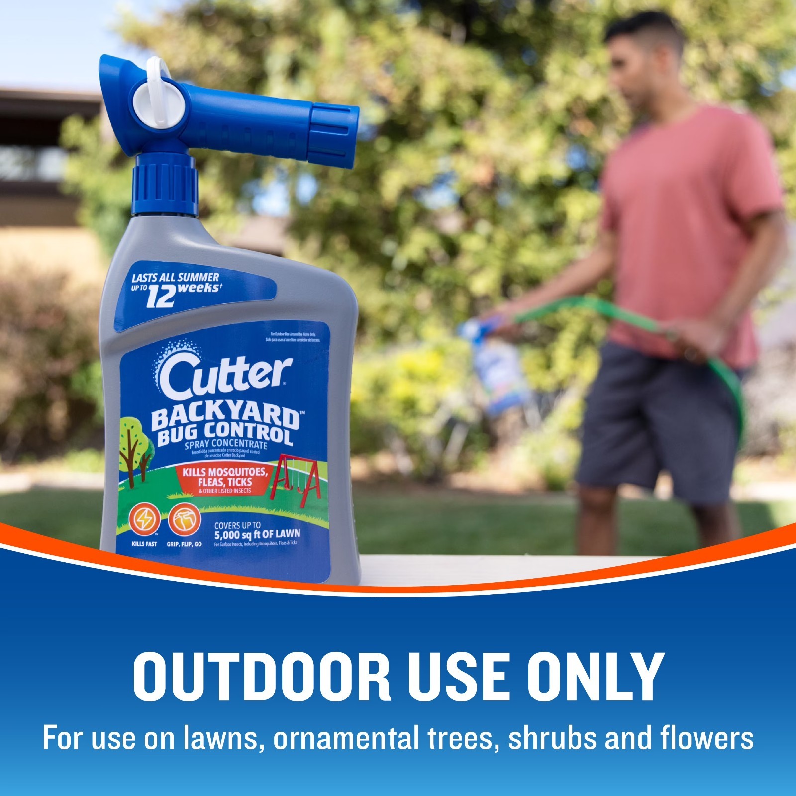 Cutter Backyard Bug Control Spray 32oz Flea Tick Mosquito Repellent