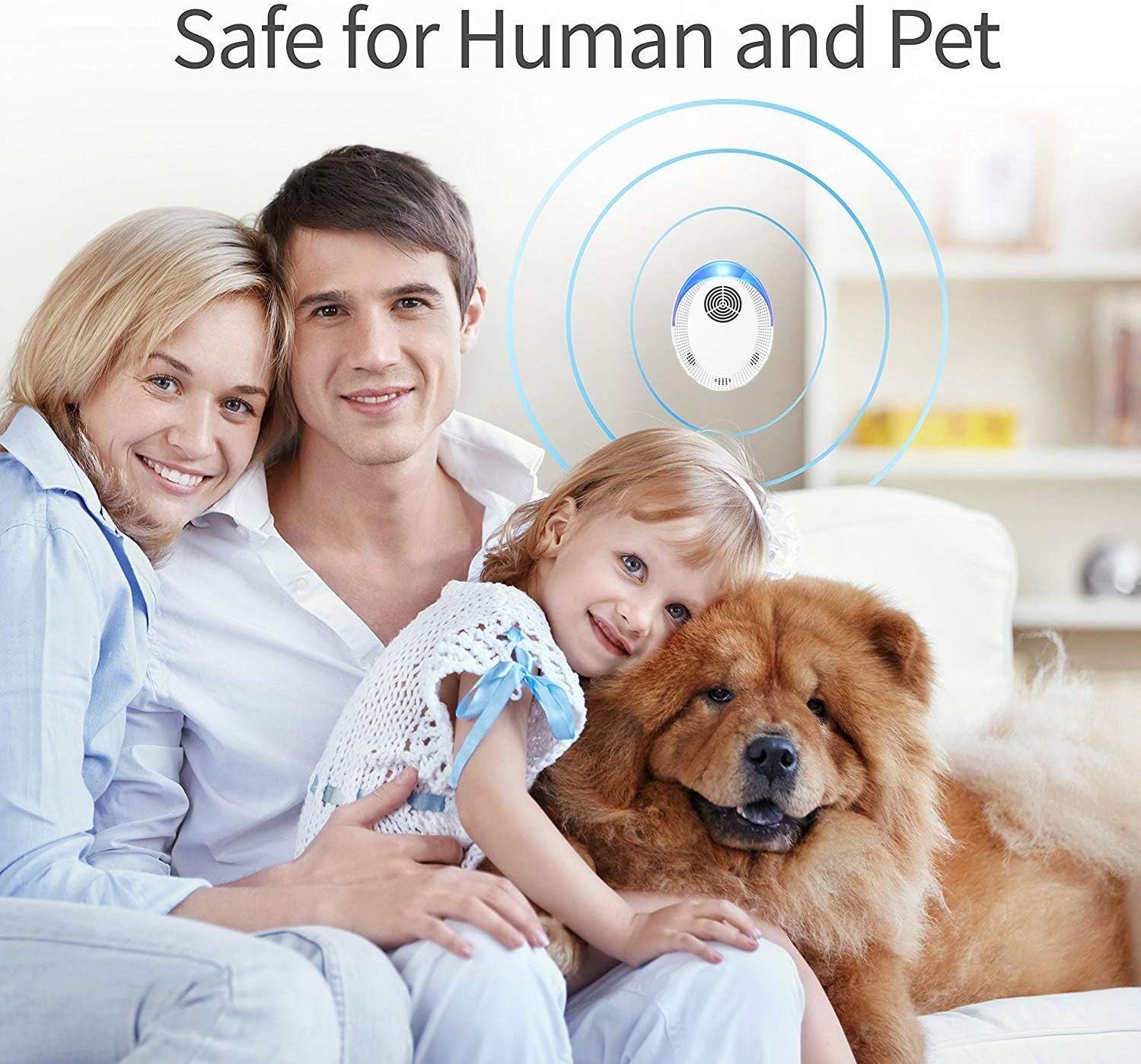 6 Pack Ultrasonic Pest Repeller Electronic Indoor Pest Repellent for Insects