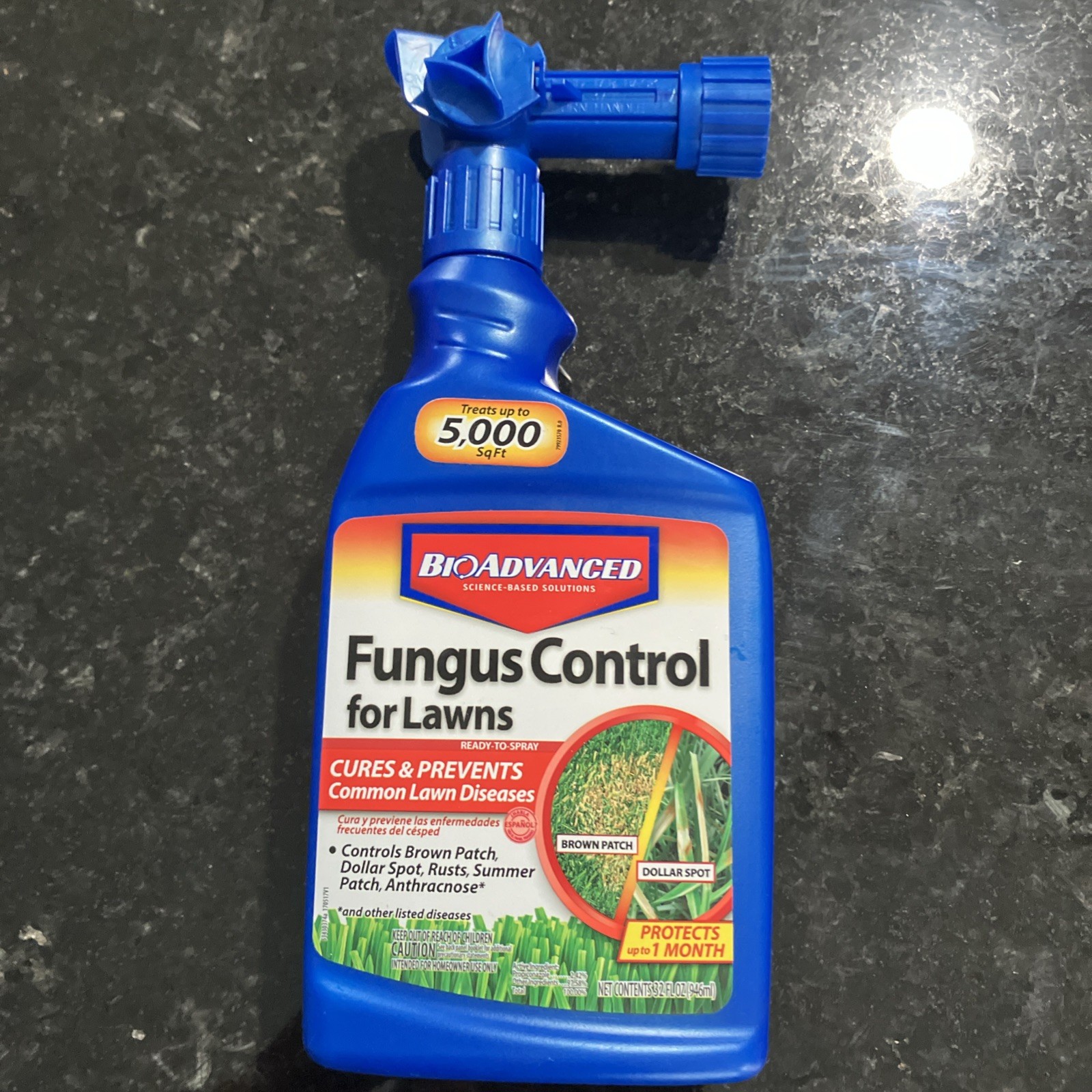 Lot of 2 BioAdvanced Fungus Control For Lawns Cures and Prevents 32 Fl Oz Each