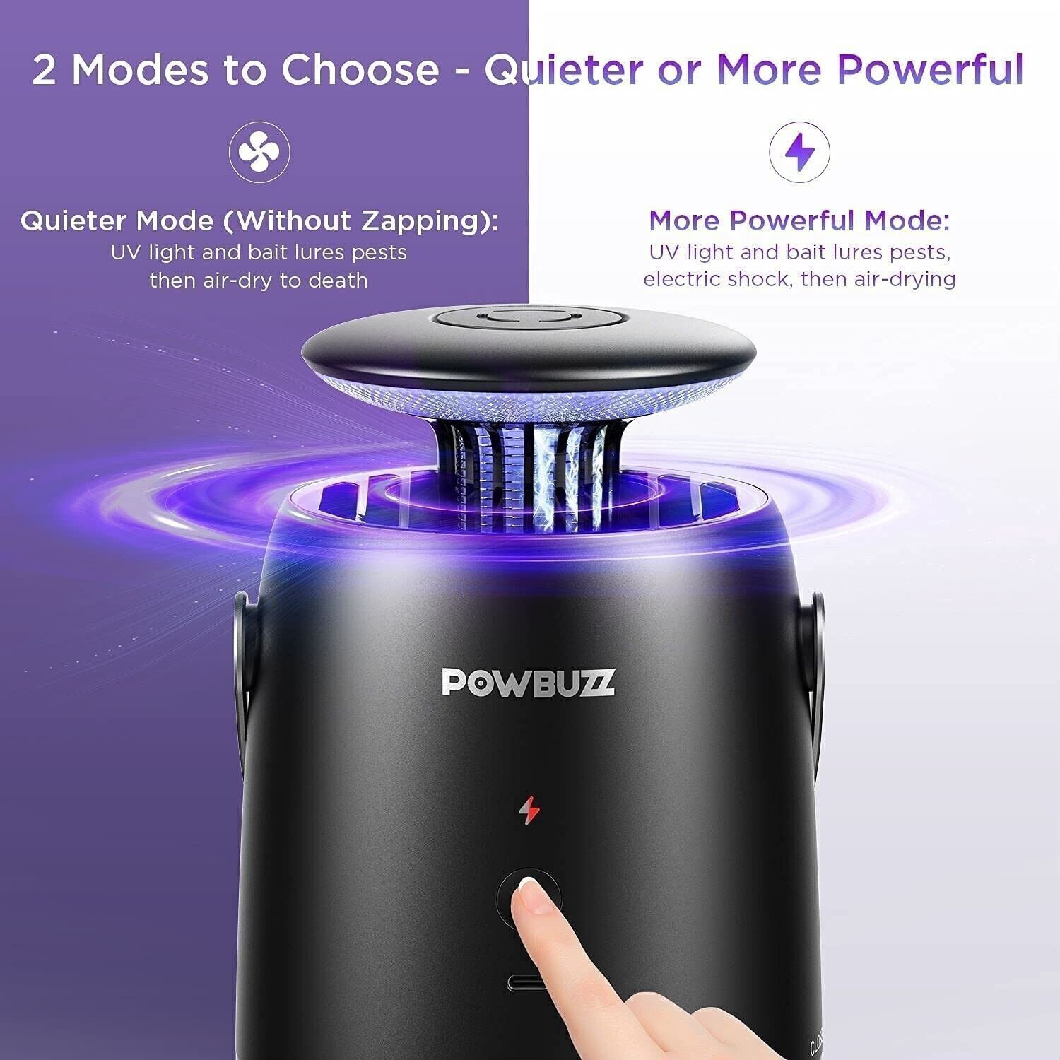 700V UV Electric Mosquito Bug Zapper Fly Killer Gnats Trap Lamp for Patio NEW