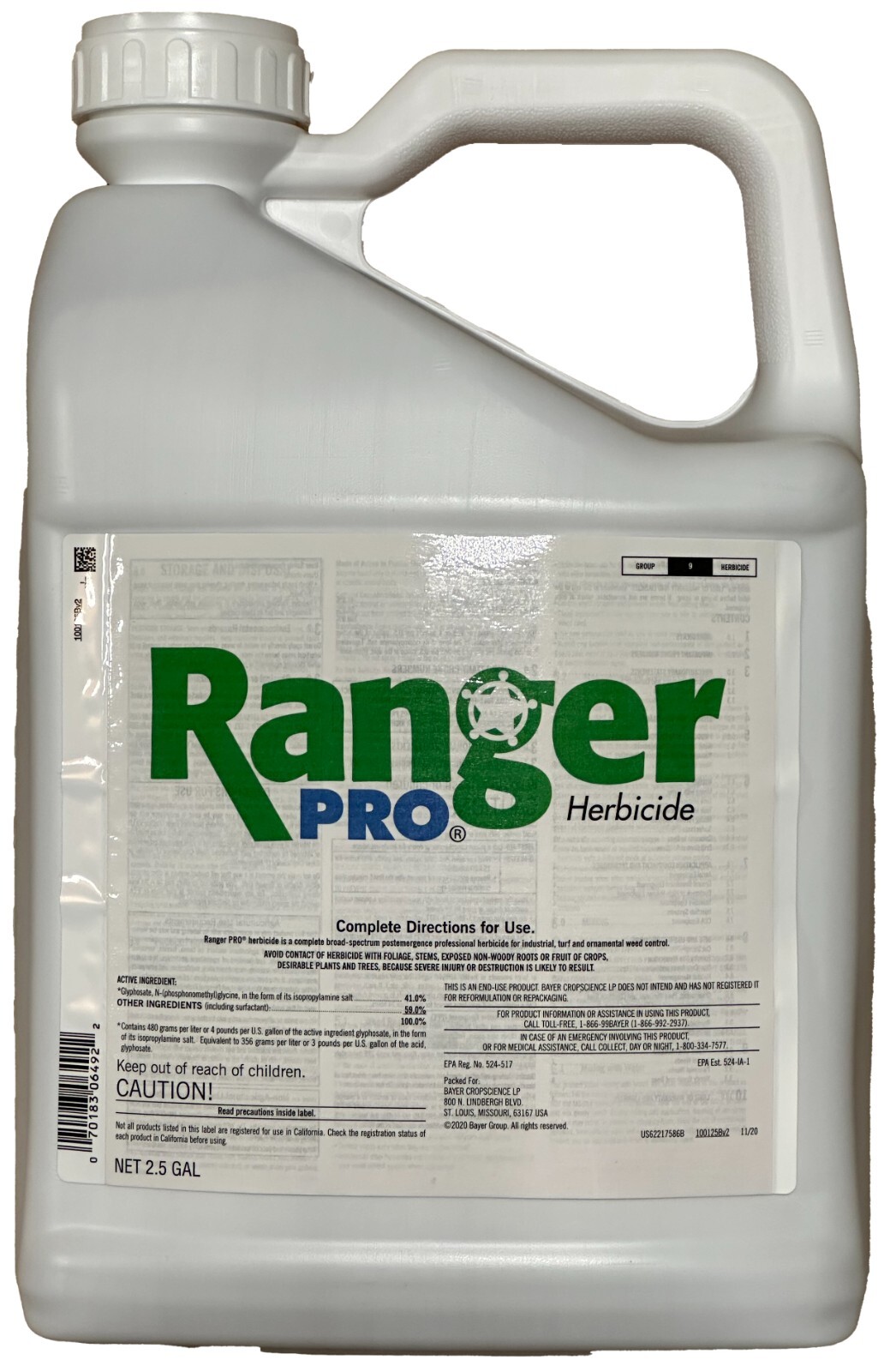 Ranger Pro Herbicide – 2.5 Gal (41% glyphosate, Credit 41 Extra, Gly Star Plus)