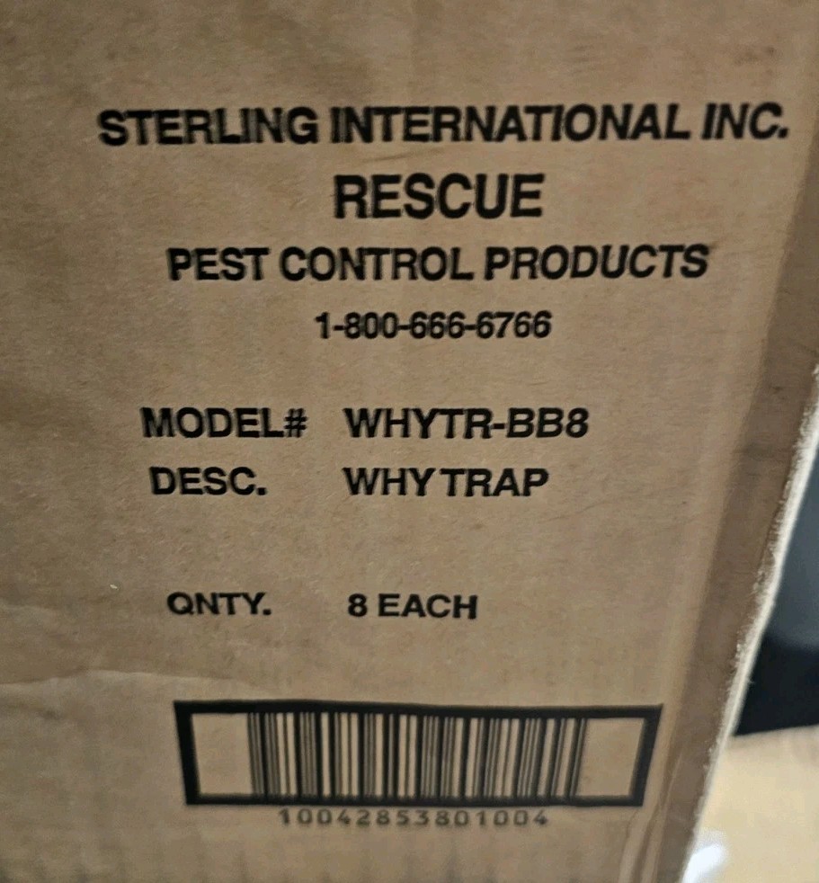 8x LOT Rescue W-H-Y Trap for Wasps Hornets Yellowjackets WHYTR-BB8 WHY New