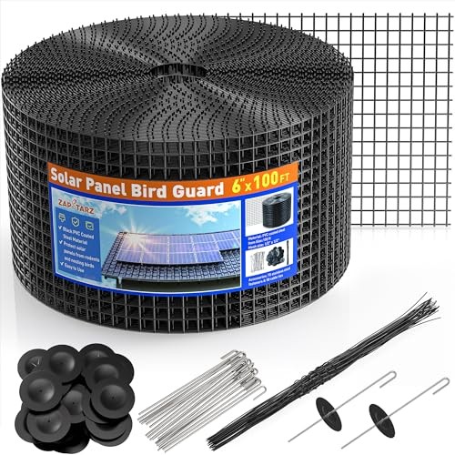 6 inch x 100ft Solar Panel Bird Guard, Wire Mesh Critter Guard for 6IN x 100FT