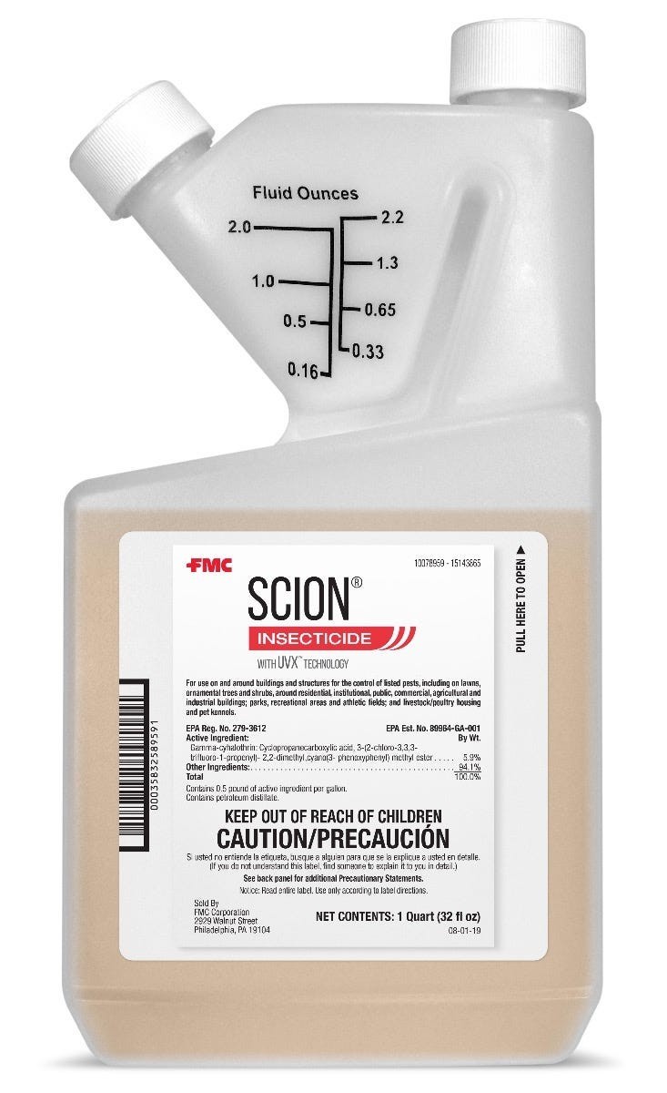 32 oz SCION UVX Insecticide Insect Control Flea Tick Scorpion Mosquito Spiders