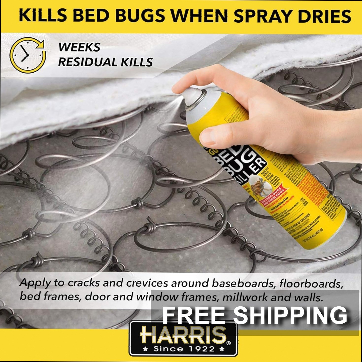 Spray para Chinches y Huevos Aerosol de 16oz Eliminador Efectivo de Insectos