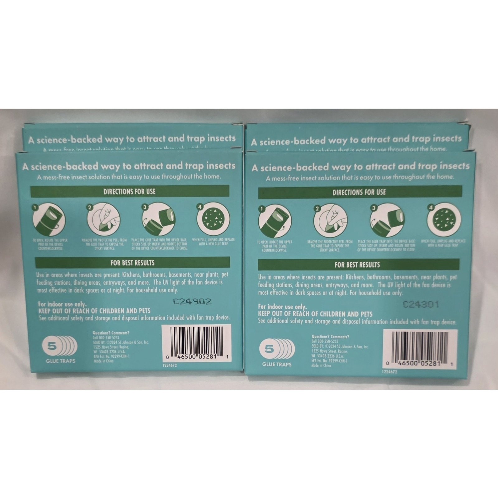 STEM Flying Insects Fan Trap Refills – 5 Traps per Box (Lot of 4)