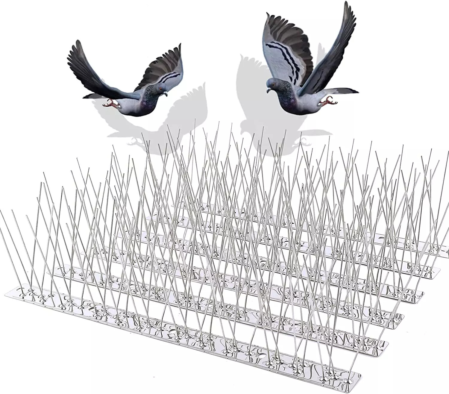 1/2/4PCS Bird Spikes for Pigeons Small Birds Anti Bird Spikes Easy to Install