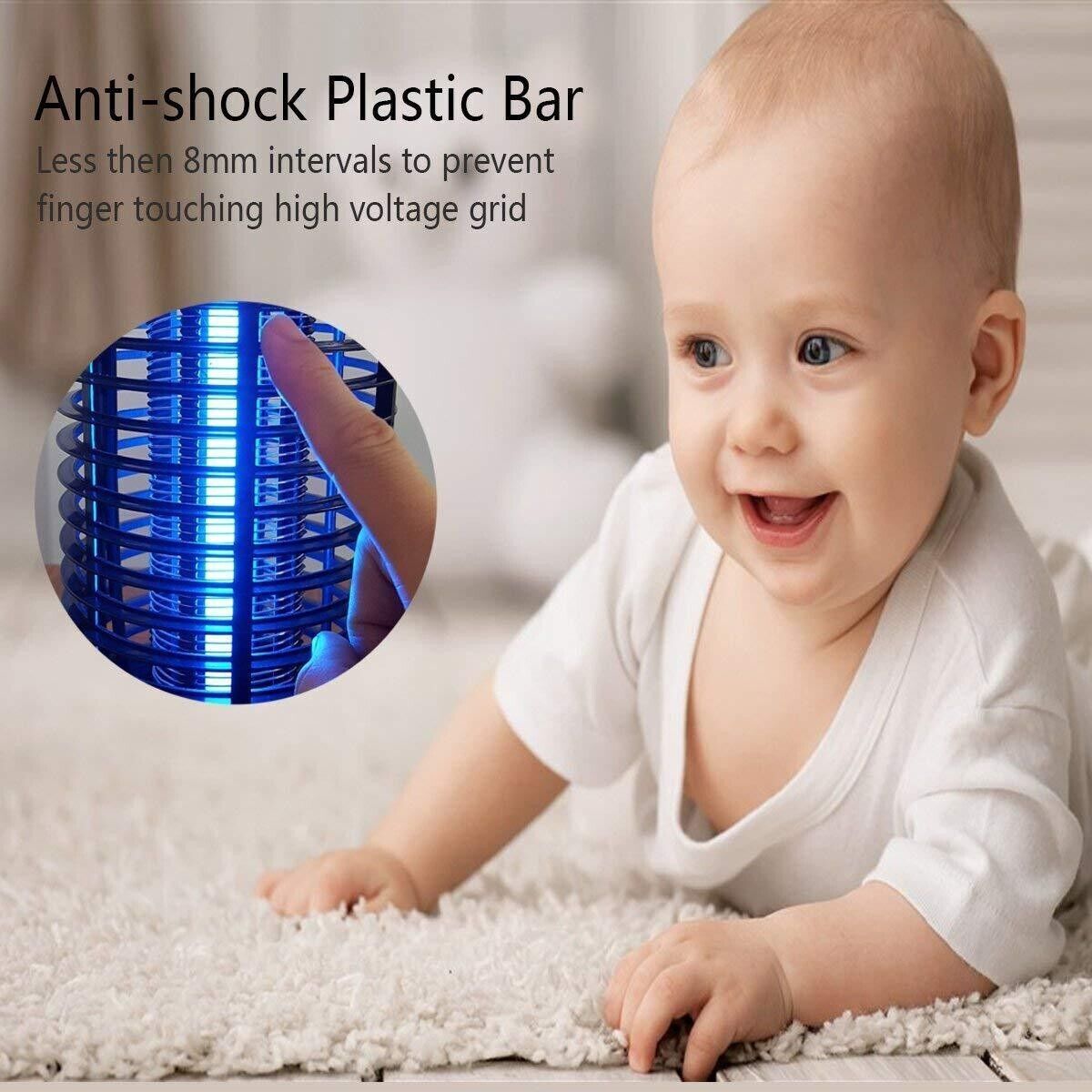 Electric Fly Bug Zapper Mosquito Insect Killer LED Light Trap Pest Control Lamp