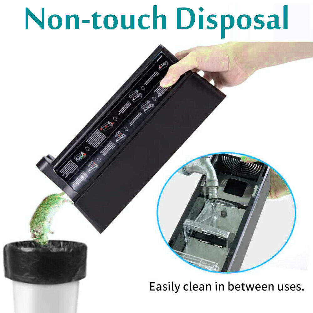 Upgraded Electronic Mouse Trap Control Kill Big Rat Pest Electric Rodent Zapper