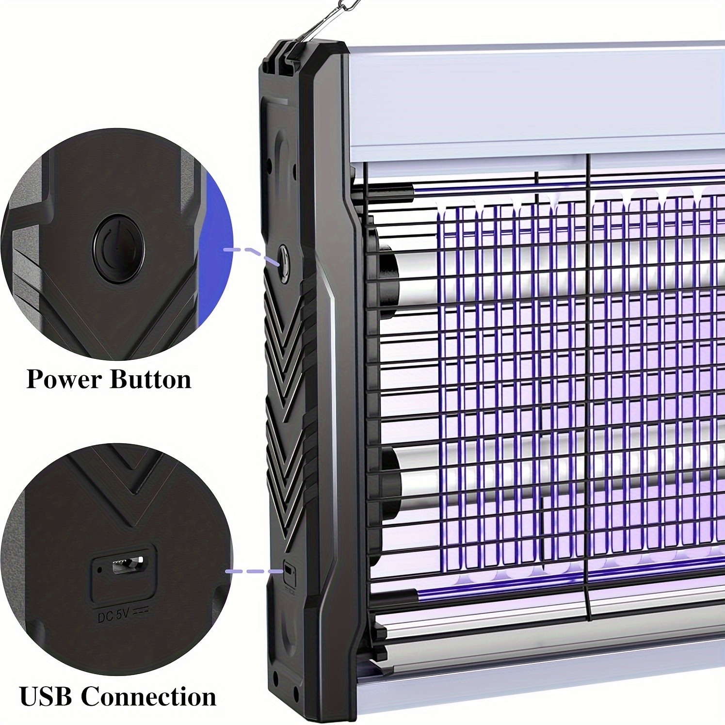3000V upgraded mosquito killer lamp,without battery, effectively kill mosquitoes