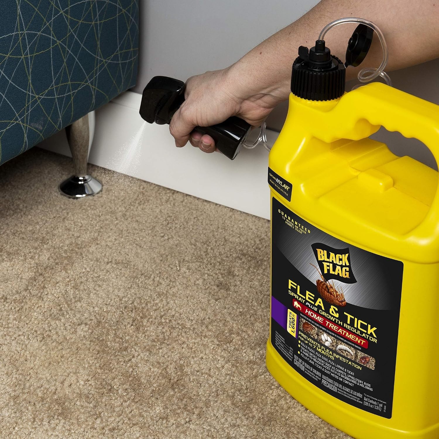 Flea & Tick Spray Plus Growth Regulator, Home Treatment, 1 gal, 128 Oz