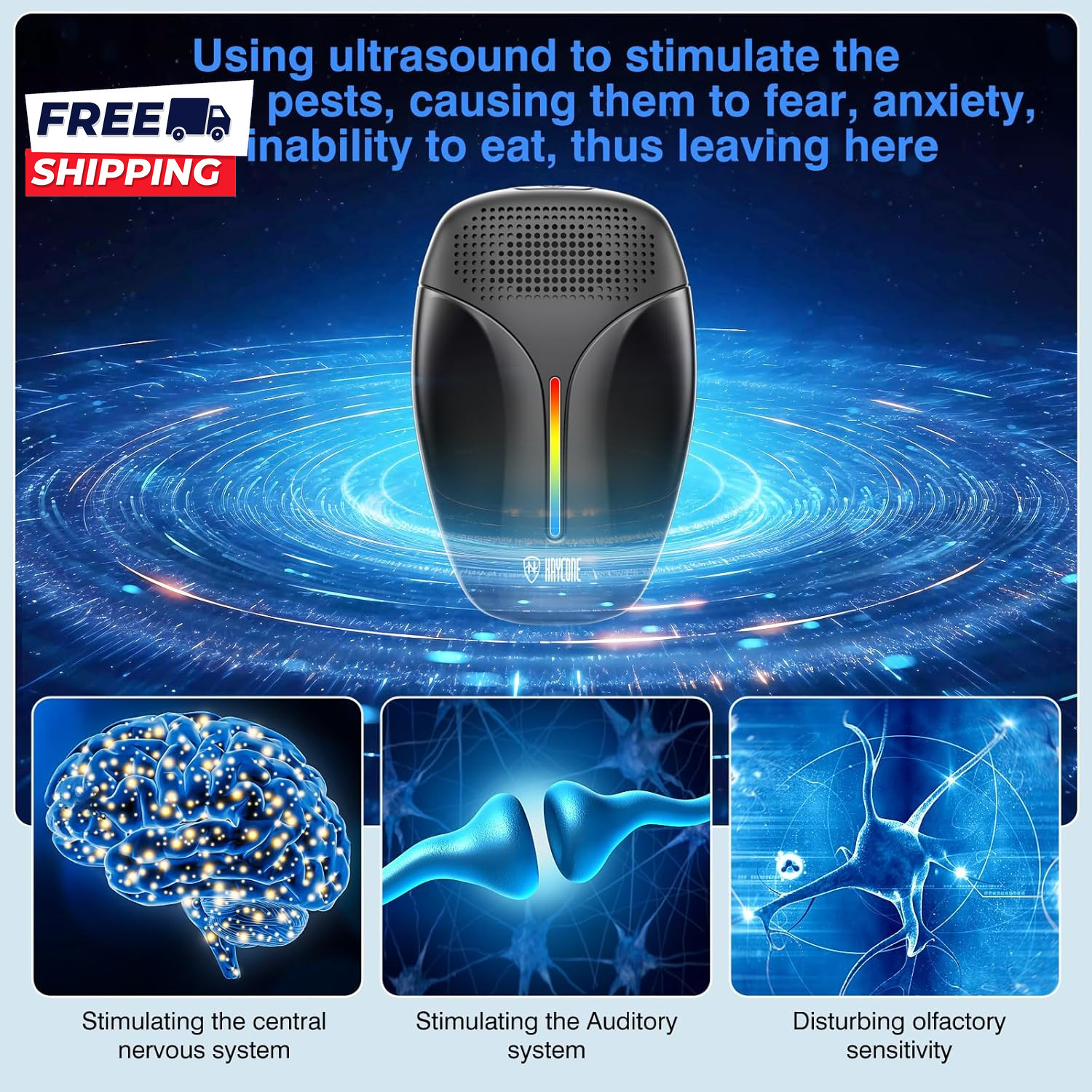 Upgraded Ultrasonic Repeller & Insect Indoor Repeller Ultrasonic and Repellent