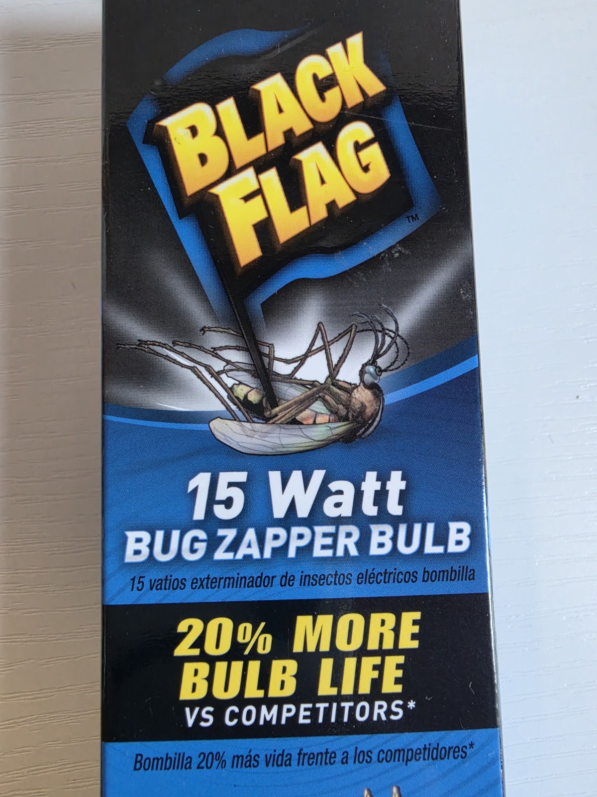 2-Pack Black Flag BB-15WHT 15 Watt Replacement Bug Zapper Bulb Fits Most Brands