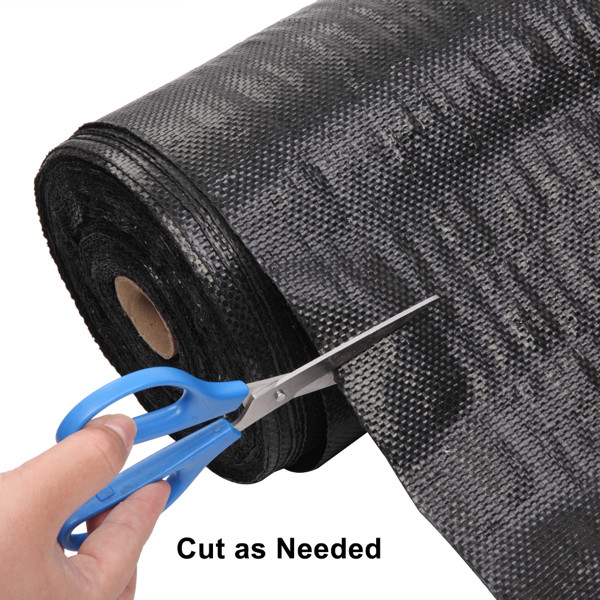 4*100ft Black Weeding Cloth Polyethylene Foldable Ground Cover