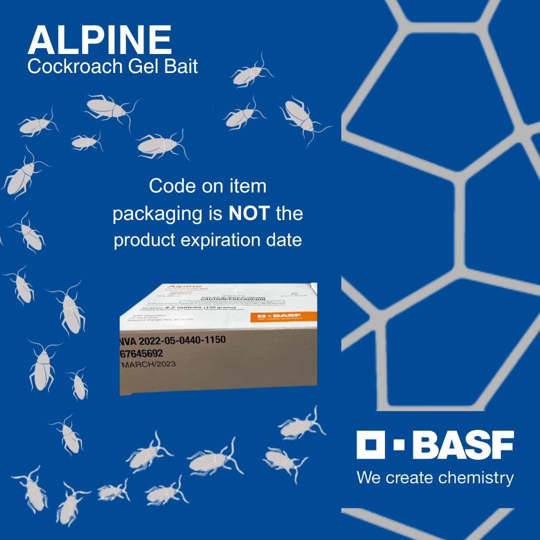 4 Tubes Alpine Cockroach German Roach Control Gel Bait Rotation 2 ~120 grams