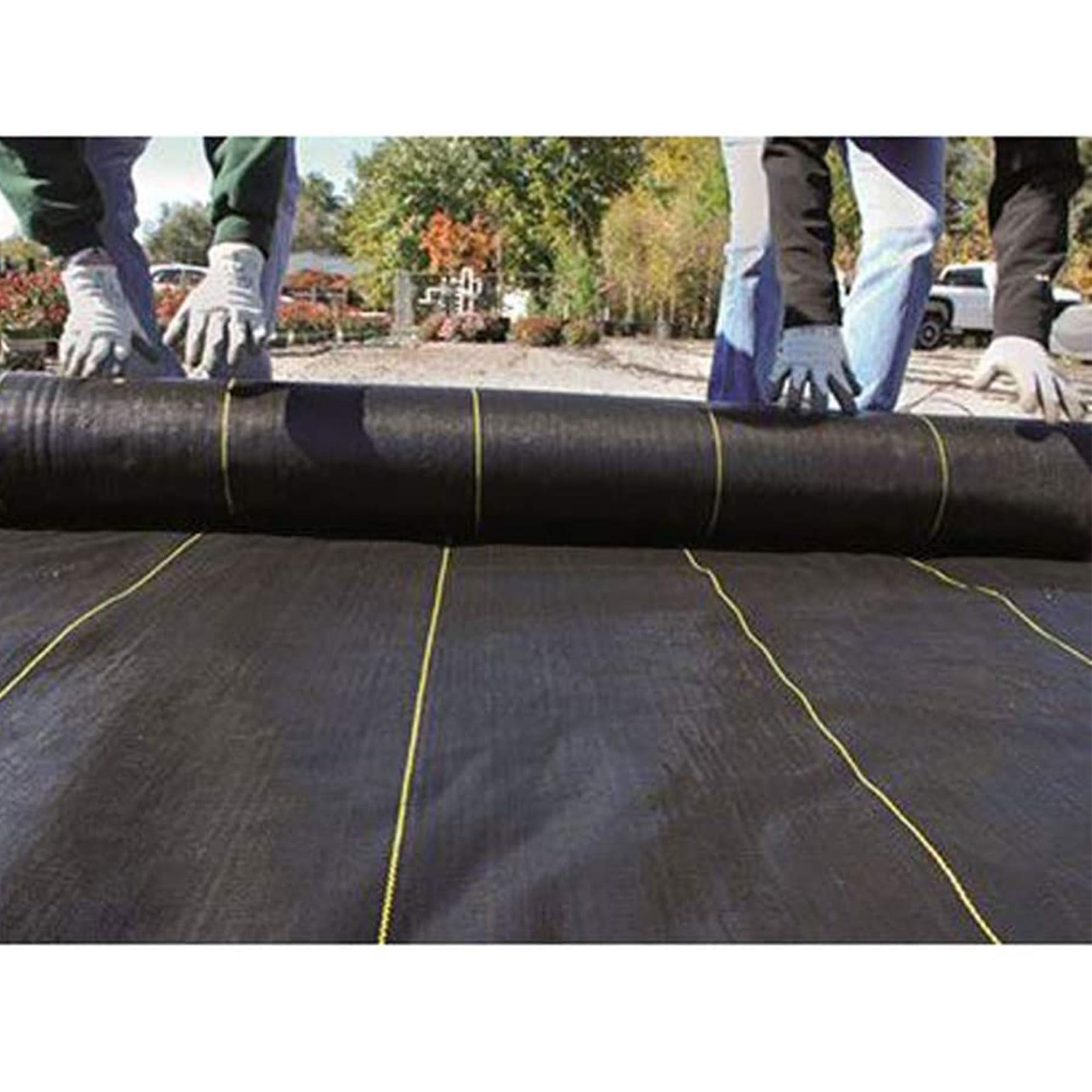 Heavy-Duty Weed Barrier Fabric 3.2 oz, 6×300 ft Ground Cover for Garden & Landsc