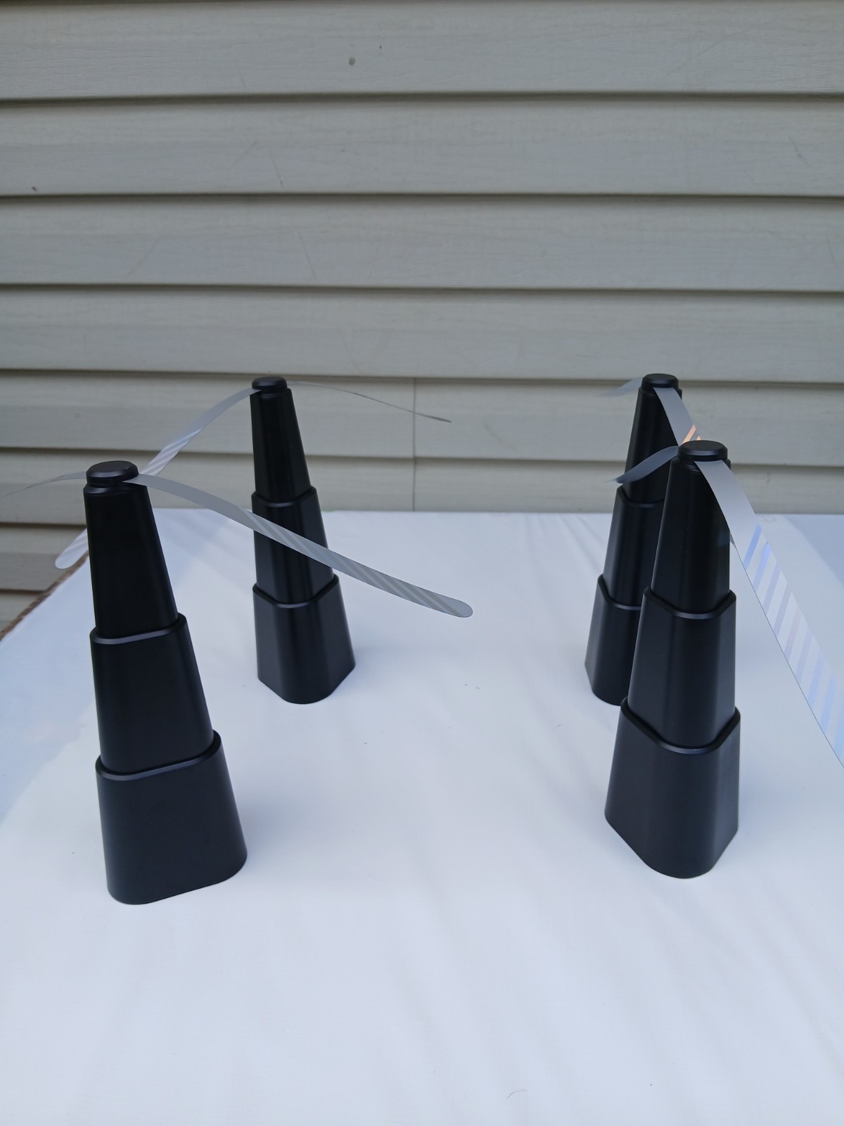 iMountek 4PCS Battery Powered Fly Repellent Fan for BBQ Picnic Tables Soft Blade
