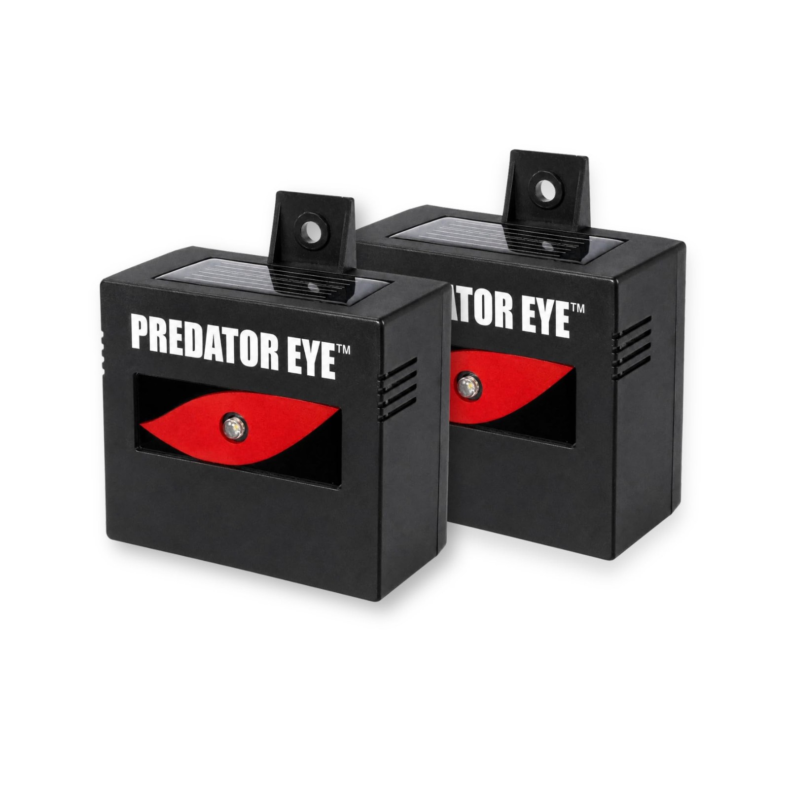 ASPECTEK Predator Eye Solar Animal Deterrent – 2 Pack, Flashing Red Black
