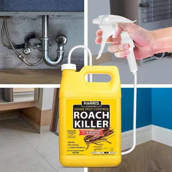 Harris 1 Gal Roach Killer Spray Odorless and Non-Staining with Trigger Sprayer