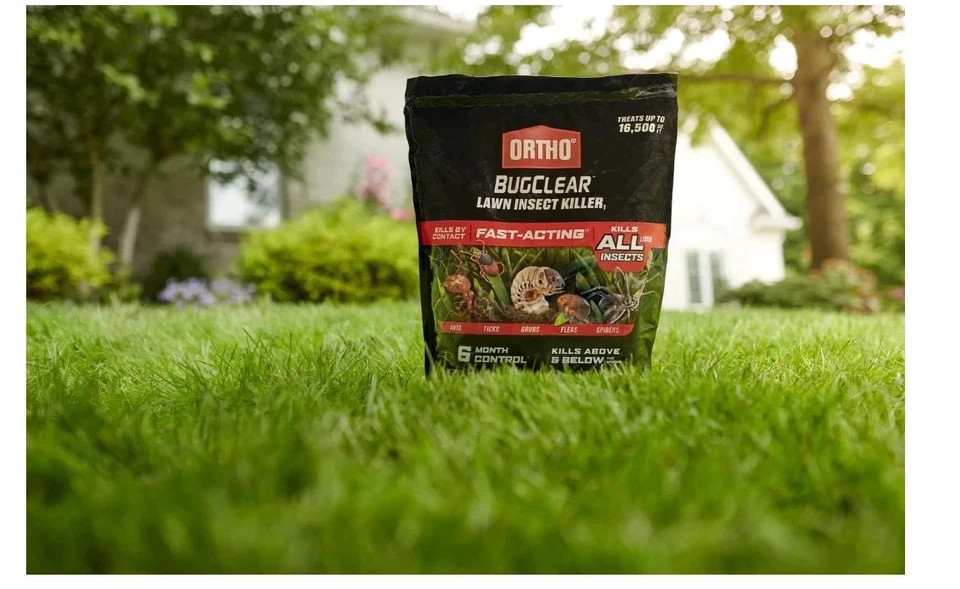 Ortho BugClear Lawn Insect Killer Kills By Contact Fast-Acting Most Insects 10lb