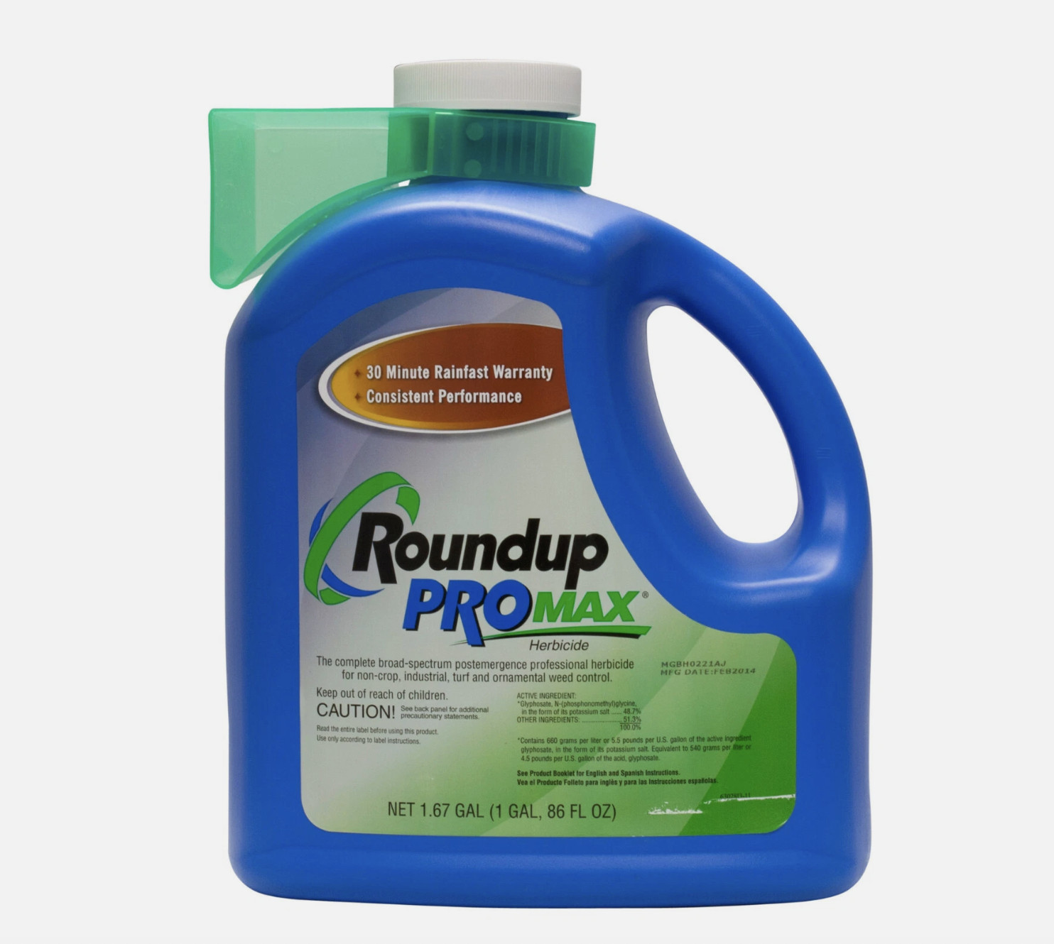Roundup Pro Max 1.67 Gals Weed & Brush Killer Herbicide Turf Ornamental Weeds !