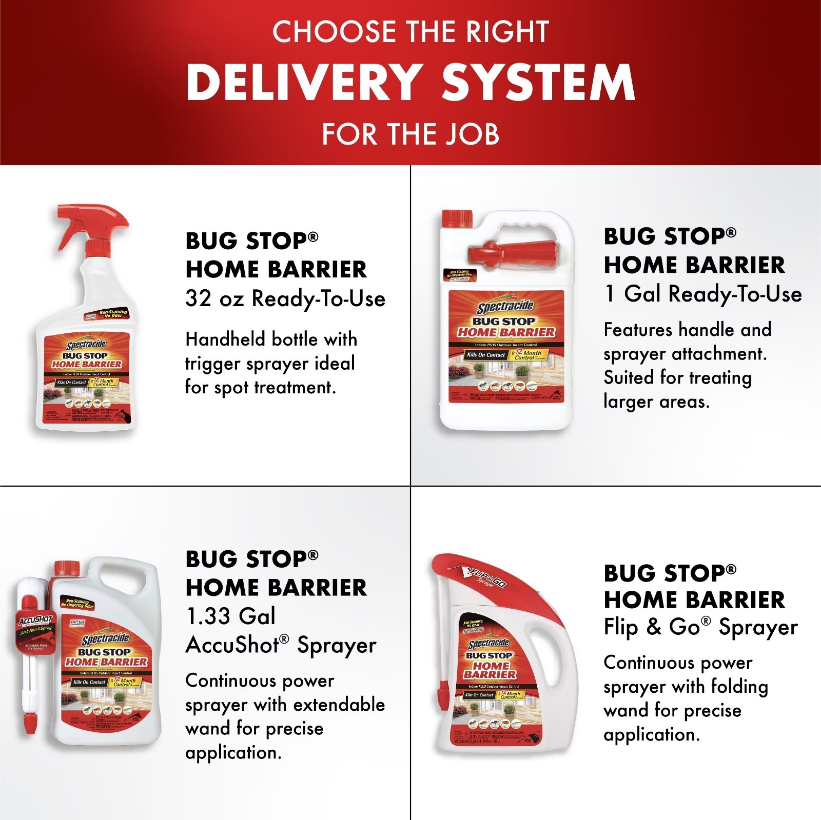 Spectracide Bug Stop Home Barrier – 1-Gallon Bug Killer Spray for Pest control