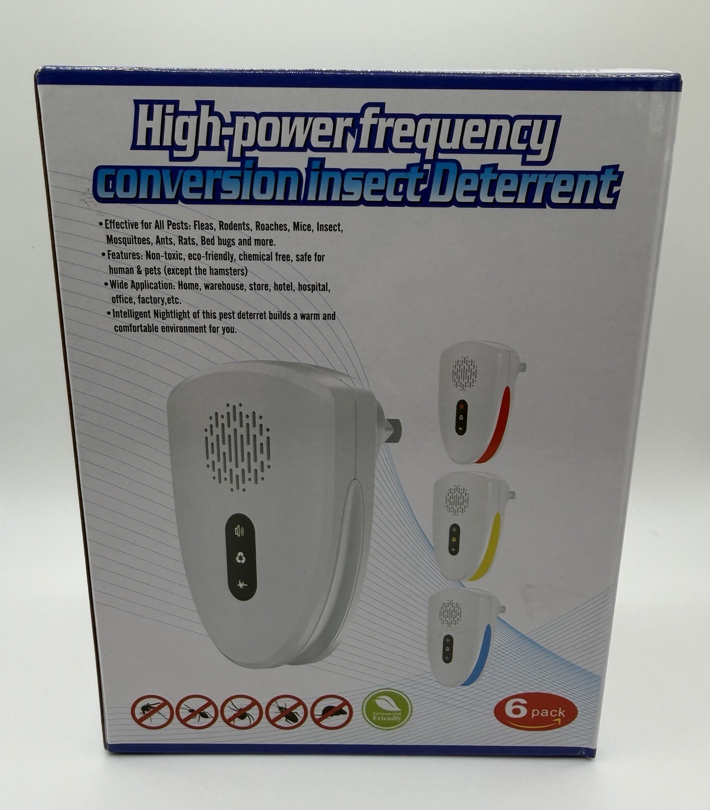 2026 Upgraded 6 Pack Ultrasonic Pest Control Repeller, Mouse insect Repellent