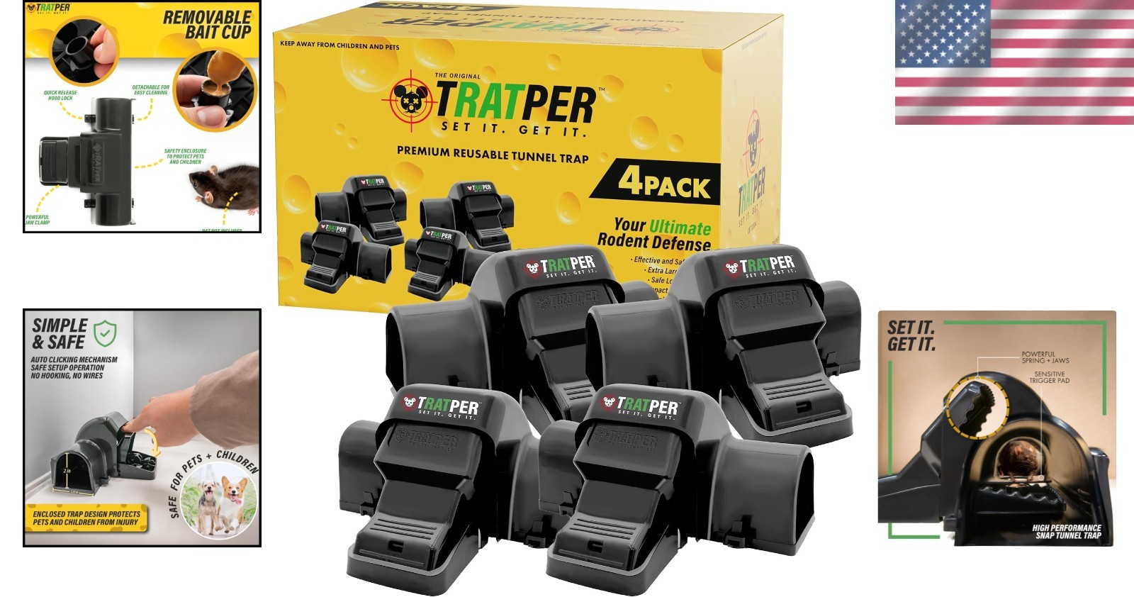 Child-Safe Rat and Chipmunk Traps – Set and Forget Design