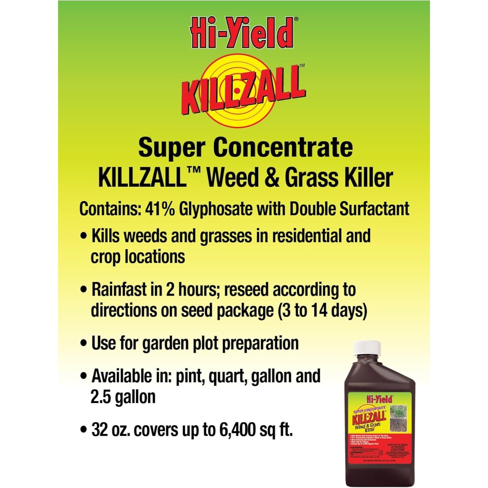 VPG Fertilome Killzall Weed & Grass Remover, 16oz Super Concentrate