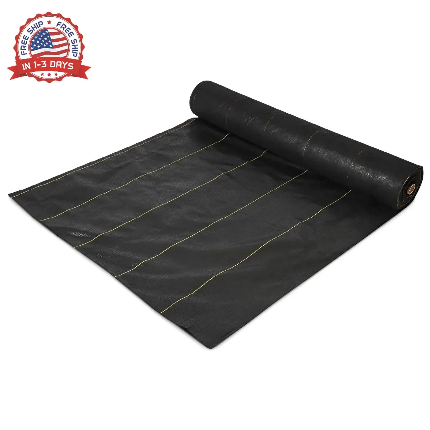 Dewitt Sunbelt Weed Barrier Fabric 3.2 oz, 6 x 300 Feet – Heavy-Duty Ground Cove
