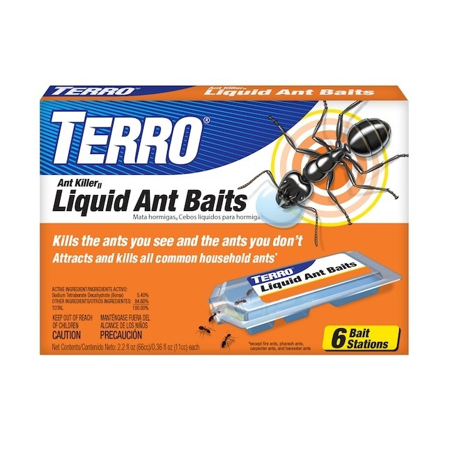 TERRO Liquid Ant Killer Bait Outdoor Indoor Tray Traps Ready To Use T300 6PK NEW