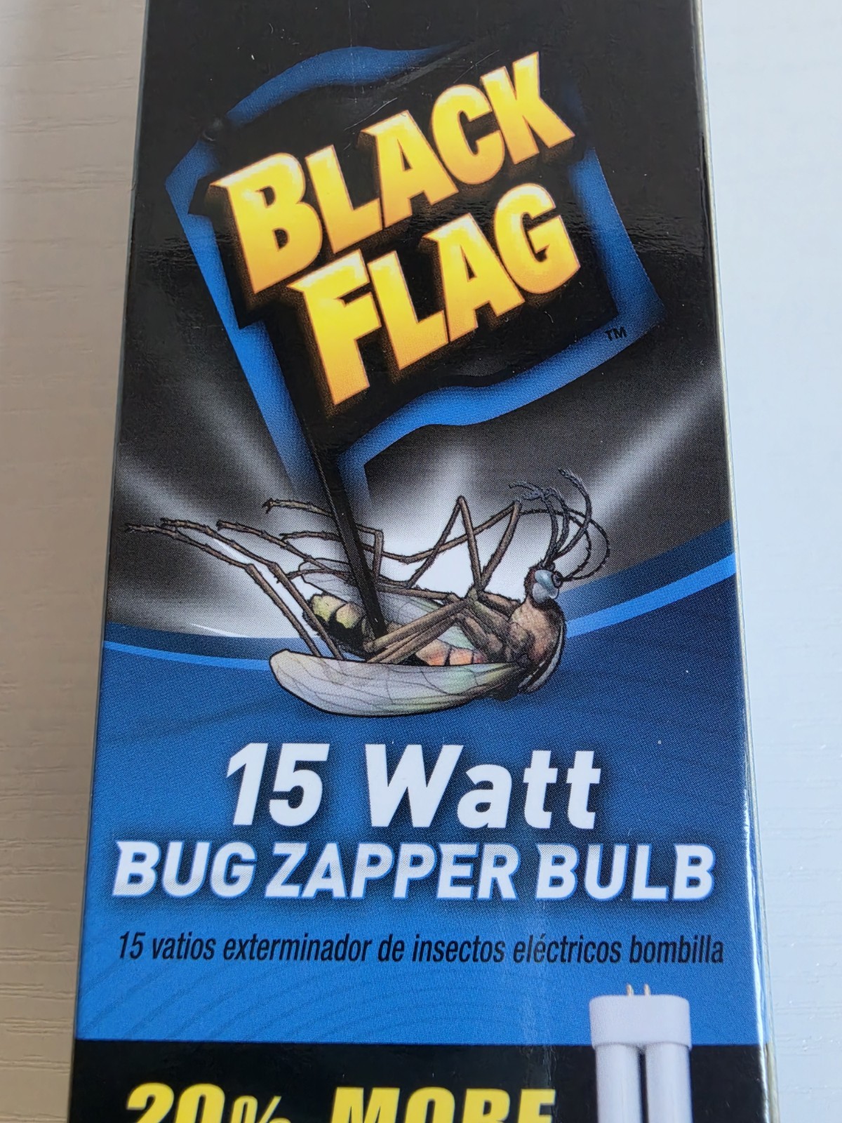 2-Pack Black Flag BB-15WHT 15 Watt Replacement Bug Zapper Bulb Fits Most Brands