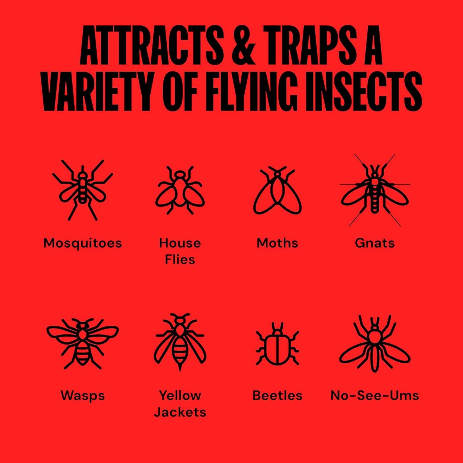 DT2030SR Fly Traps Outdoor – Mosquito & Flying Insect Killer for 1 Acre – Kills