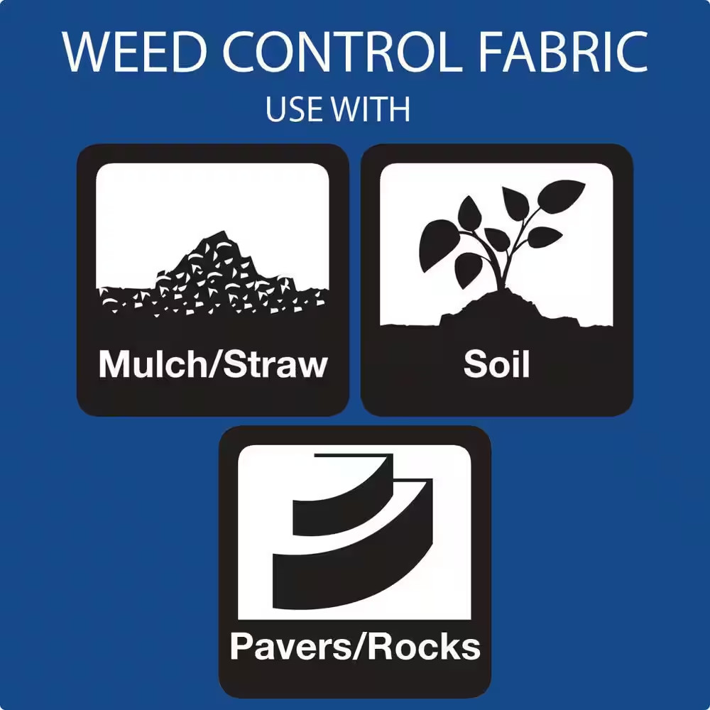 3 Ft. X 300 Ft. Polypropylene Landscape Fabric Weed Barrier