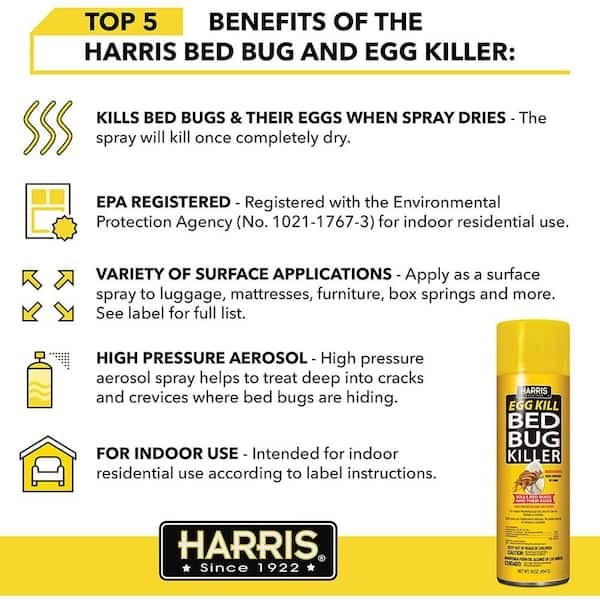 Bed Bug Killer Spray (16 oz.) – Kills Eggs & All Stages