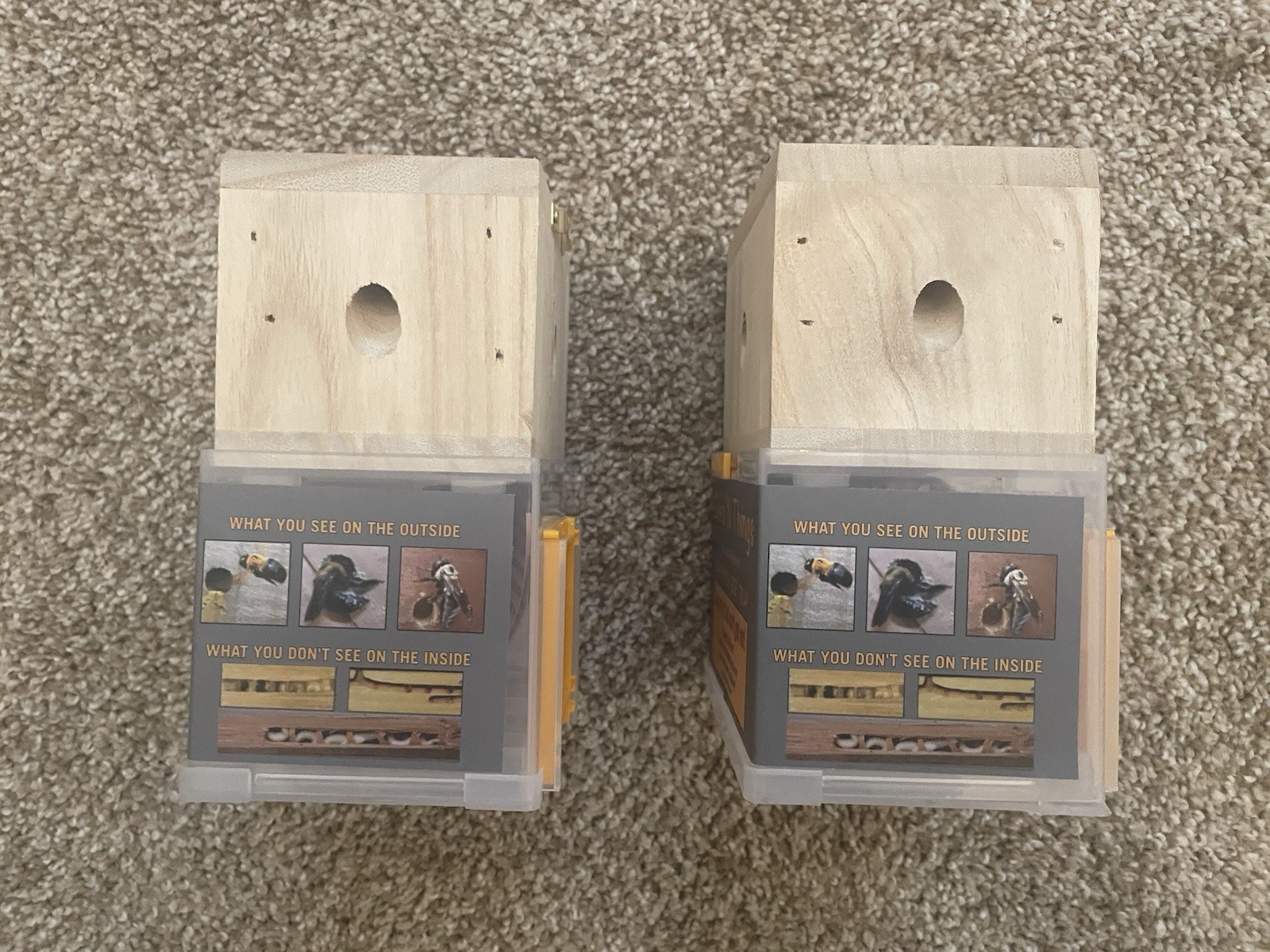 LOT OF 2 Bees ‘N Things Outdoor Hanging Carpenter Bee Trap Free Shipping!