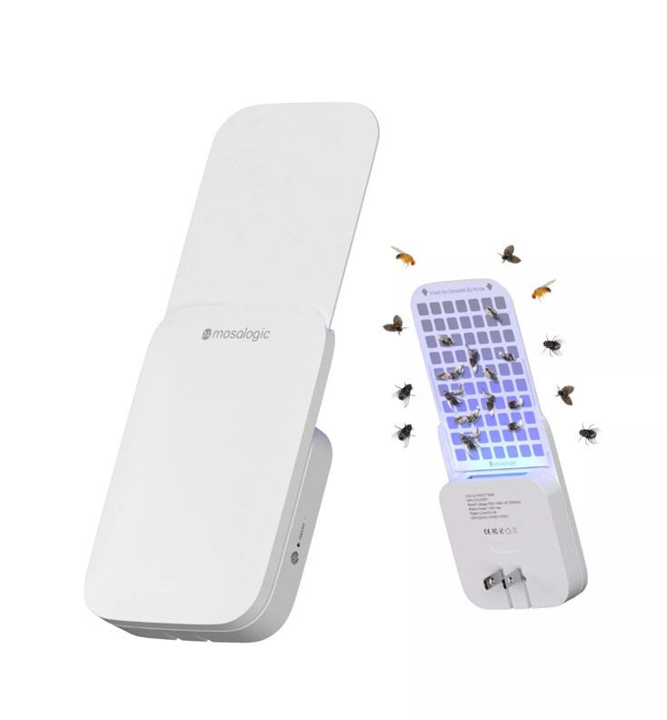 Mosalogic Flying Insect Trap Plug-in Mosquito Killer Gnat Catcher White