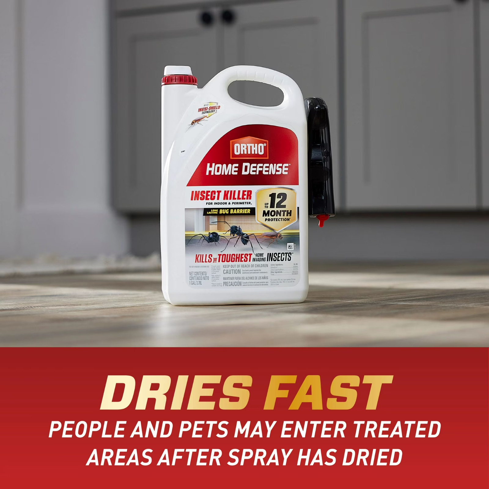 Ortho Home Defense Insect Killer Indoor & Perimeter2 Ant Roach Killer 1 Gallon