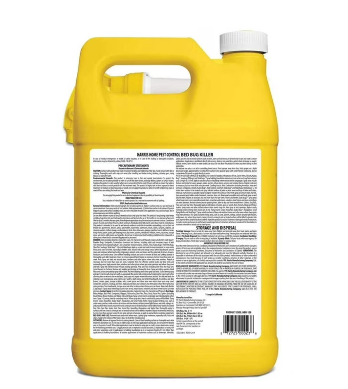 Pest Control Bed Bug Killer Spray 1 Gal. Odorless Non-Staining Indoor Liquid